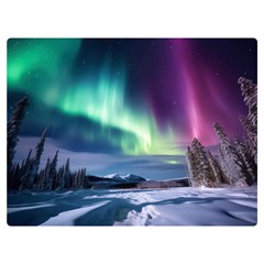 Northern Lights Aurora Night Nature Two Sides Premium Plush Fleece Blanket (baby Size)