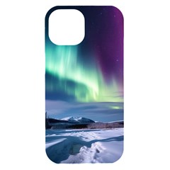 Northern Lights Aurora Night Nature Iphone 15 Black Uv Print Pc Hardshell Case