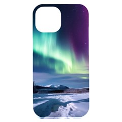 Northern Lights Aurora Night Nature Iphone 15 Plus Black Uv Print Pc Hardshell Case