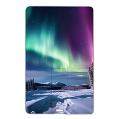 Northern Lights Aurora Night Nature Name Card Style Usb Flash Drive