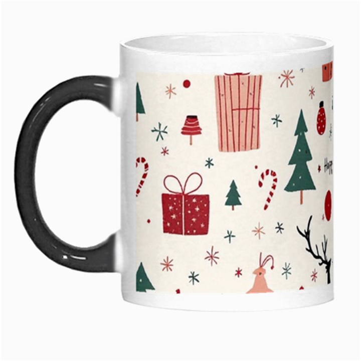 Happy Holiday Xmas Christmas Pattern Morph Mug