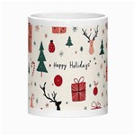 Happy Holiday Xmas Christmas Pattern Morph Mug Center