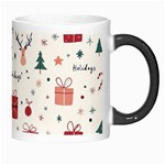 Happy Holiday Xmas Christmas Pattern Morph Mug Right