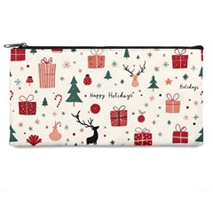 Happy Holiday Xmas Christmas Pattern Pencil Cases