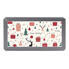 Happy Holiday Xmas Christmas Pattern Memory Card Reader (mini)