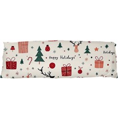 Happy Holiday Xmas Christmas Pattern 21 x63  Body Pillow Case Dakimakura (two Sides)