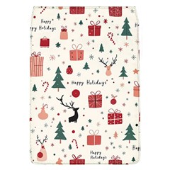 Happy Holiday Xmas Christmas Pattern Removable Flap Cover (l) by Paksenen