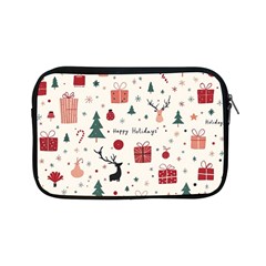 Happy Holiday Xmas Christmas Pattern Apple Ipad Mini Zipper Cases