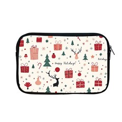 Happy Holiday Xmas Christmas Pattern Apple Macbook Pro 13  Zipper Case