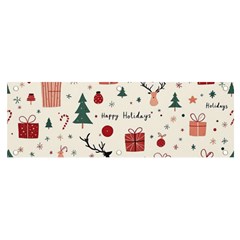 Happy Holiday Xmas Christmas Pattern Banner And Sign 6  X 2 