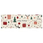 Happy Holiday Xmas Christmas Pattern Banner and Sign 6  x 2  Front