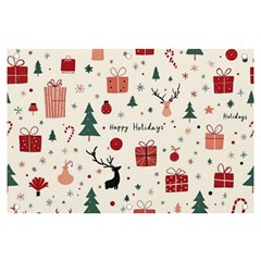 Happy Holiday Xmas Christmas Pattern Banner And Sign 6  X 4  by Paksenen