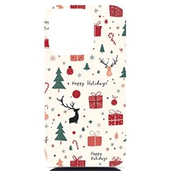 Happy Holiday Xmas Christmas Pattern Iphone 14 Pro Black Uv Print Pc Hardshell Case by Paksenen