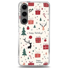 Happy Holiday Xmas Christmas Pattern Samsung Galaxy S24 6 2 Inch Tpu Uv Case by Paksenen