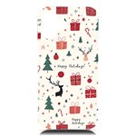 Happy Holiday Xmas Christmas Pattern iPhone 16 Plus Black UV Print PC Hardshell Case Front