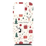 Happy Holiday Xmas Christmas Pattern iPhone 16 Pro Max Black UV Print PC Hardshell Case Front