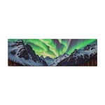 Lake Mountains Aorora Northern Lights Snow Sticker (Bumper) Front