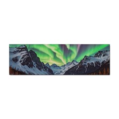 Lake Mountains Aorora Northern Lights Snow Sticker Bumper (10 Pack) by Paksenen