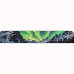 Lake Mountains Aorora Northern Lights Snow Small Bar Mat