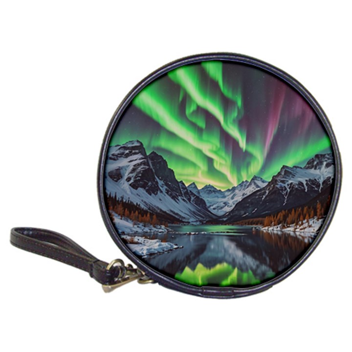 Lake Mountains Aorora Northern Lights Snow Classic 20-CD Wallets