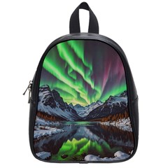 Lake Mountains Aorora Northern Lights Snow School Bag (small)