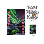 Lake Mountains Aorora Northern Lights Snow Playing Cards 54 Designs (Mini) Front - Joker2