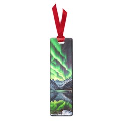 Lake Mountains Aorora Northern Lights Snow Small Book Marks by Paksenen