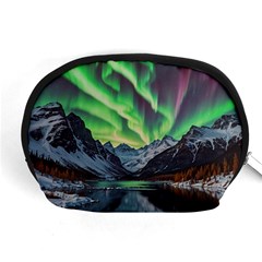 Lake Mountains Aorora Northern Lights Snow Accessory Pouch (medium)