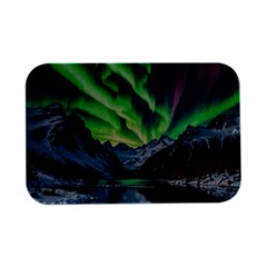 Lake Mountains Aorora Northern Lights Snow Open Lid Metal Box (silver)   by Paksenen