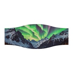 Lake Mountains Aorora Northern Lights Snow Stretchable Headband