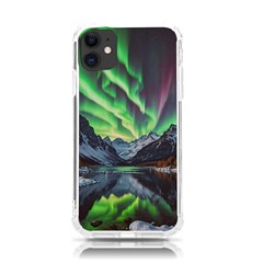 Lake Mountains Aorora Northern Lights Snow Iphone 11 Tpu Uv Print Case