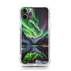 Lake Mountains Aorora Northern Lights Snow Iphone 11 Pro 5 8 Inch Tpu Uv Print Case