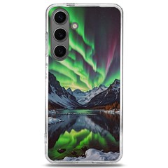 Lake Mountains Aorora Northern Lights Snow Samsung Galaxy S24 6 2 Inch Tpu Uv Case