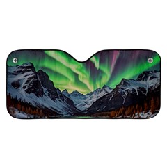 Lake Mountains Aorora Northern Lights Snow Car Windshield Sunshade