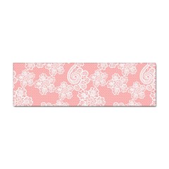 Lace White Ornamental Textile Sticker (bumper)