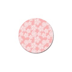 Lace White Ornamental Textile Golf Ball Marker