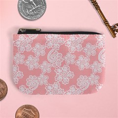 Lace White Ornamental Textile Mini Coin Purse