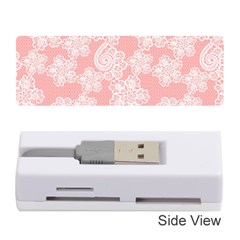 Lace White Ornamental Textile Memory Card Reader (stick)