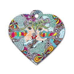 Supersonicangeldream Dog Tag Heart (two Sides) by chellerayartisans