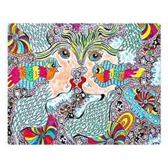 Supersonicangeldream Two Sides Premium Plush Fleece Blanket (large) by chellerayartisans