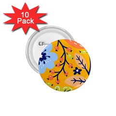 Floral Pattern Beautiful Aesthetic 1 75  Buttons (10 Pack)