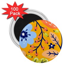 Floral Pattern Beautiful Aesthetic 2 25  Magnets (100 Pack) 