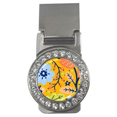 Floral Pattern Beautiful Aesthetic Money Clips (cz) 