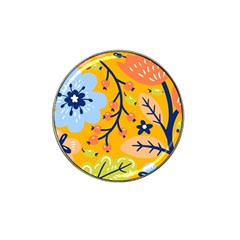 Floral Pattern Beautiful Aesthetic Hat Clip Ball Marker