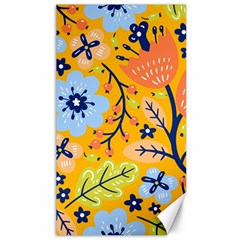 Floral Pattern Beautiful Aesthetic Canvas 40  X 72  by Paksenen