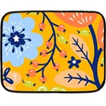 Floral Pattern Beautiful Aesthetic Fleece Blanket (Mini) 35 x27  Blanket