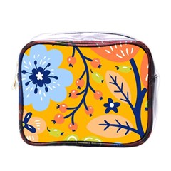 Floral Pattern Beautiful Aesthetic Mini Toiletries Bag (one Side)