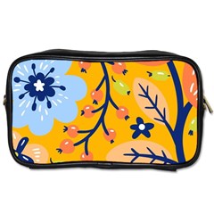 Floral Pattern Beautiful Aesthetic Toiletries Bag (two Sides)