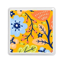 Floral Pattern Beautiful Aesthetic Memory Card Reader (square) by Paksenen