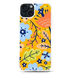 Floral Pattern Beautiful Aesthetic Iphone 15 Tpu Uv Print Case by Paksenen